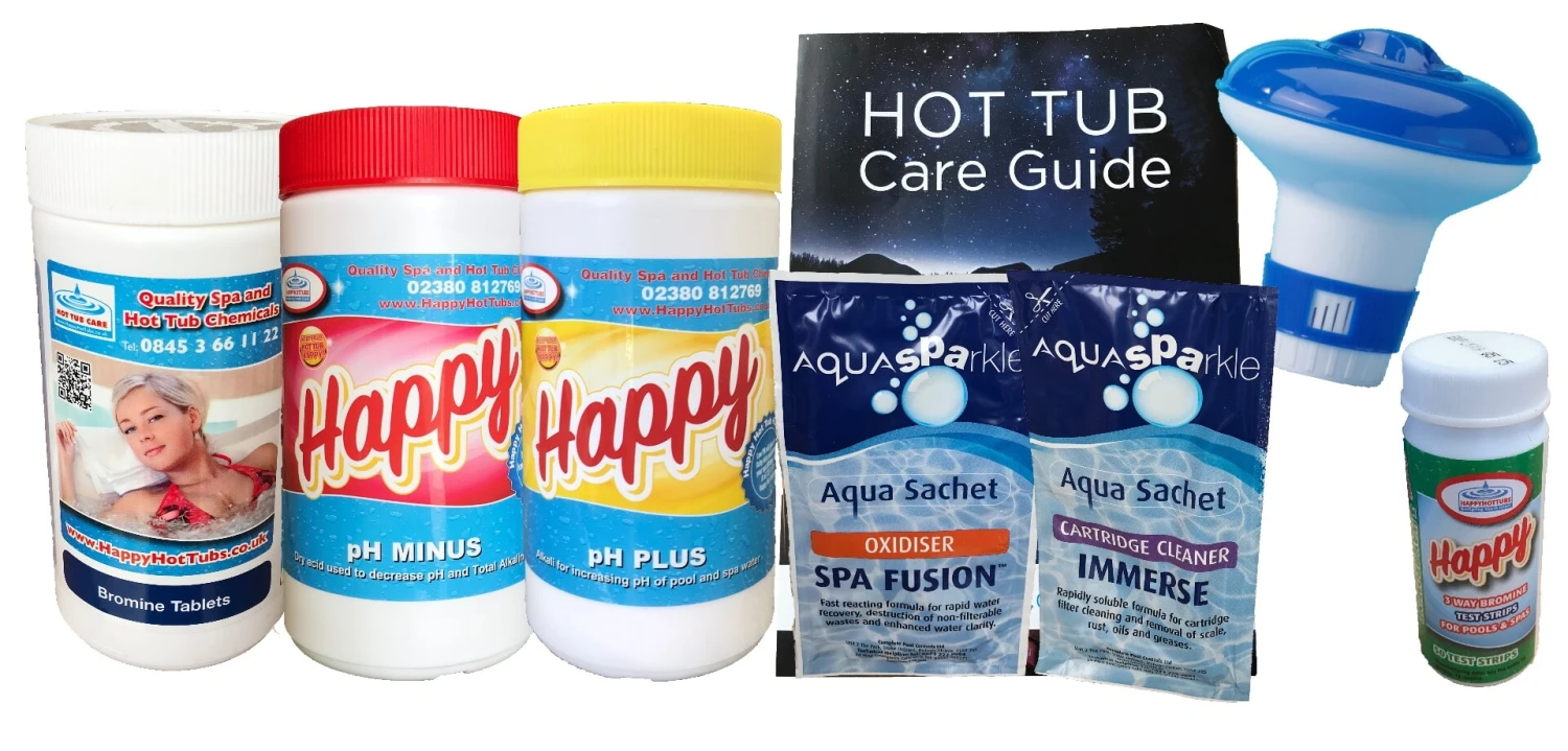 Happy Hot Tubs 8 Piece Bromine Starter Kit 3 Happy Hot Tubs 8 Piece Bromine Starter Kit