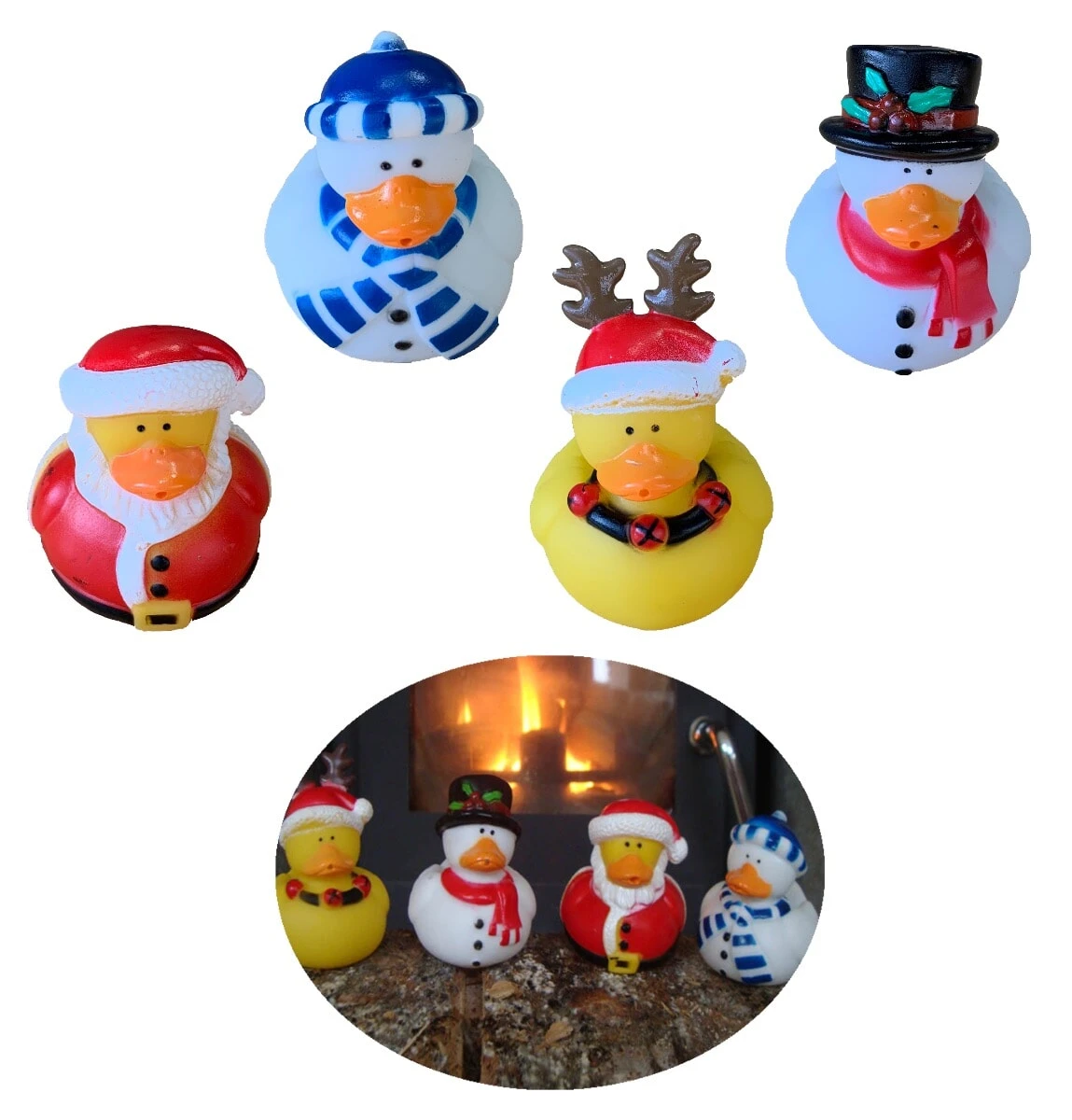 Mini Christmas Ducks (4 Pack) 3 Mini Christmas Ducks (4 Pack)