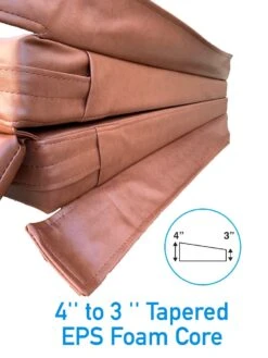 2.22 Metre (87.4'') Square Hot Tub Cover - Brown -SoakSense Shop cover 4