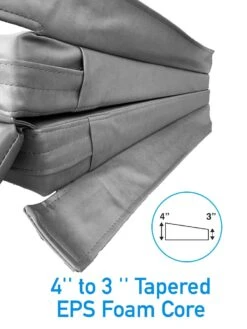 2.135 X 1.93 Metre (84 X 76'') Rectangular Hot Tub Cover - Grey -SoakSense Shop cover 4 grey 1 2