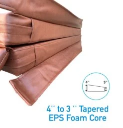 2.135 X 1.98 Metre (84'' X 78'') Rectangular Hot Tub Cover - Brown -SoakSense Shop cover 4 small