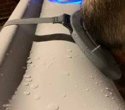 Happy Hot Tubs Weighted Bath & Hot Tub Pillow -SoakSense Shop happy pilllow grey 4