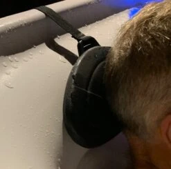 Happy Hot Tubs Weighted Bath & Hot Tub Pillow -SoakSense Shop happy pillow black 2