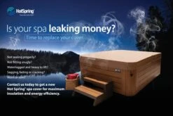 Hot Spring Relay Rhythm Cover Ash 2010-2019 -SoakSense Shop hot spring replacement cover banner leaking spa 72x48 1 1