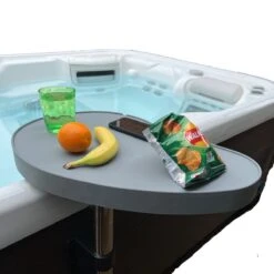 Happy Hot Tub Caddy Tray Table -SoakSense Shop hot tub caddy tray table 4