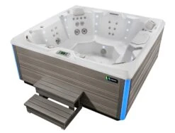 Hot Spring Pulse - 7 Person Hot Tub 12 Hot Spring Pulse - 7 Person Hot Tub -SoakSense Shop hotspring limelight 2019 pulse alpinewhite coastal gray highangle steps