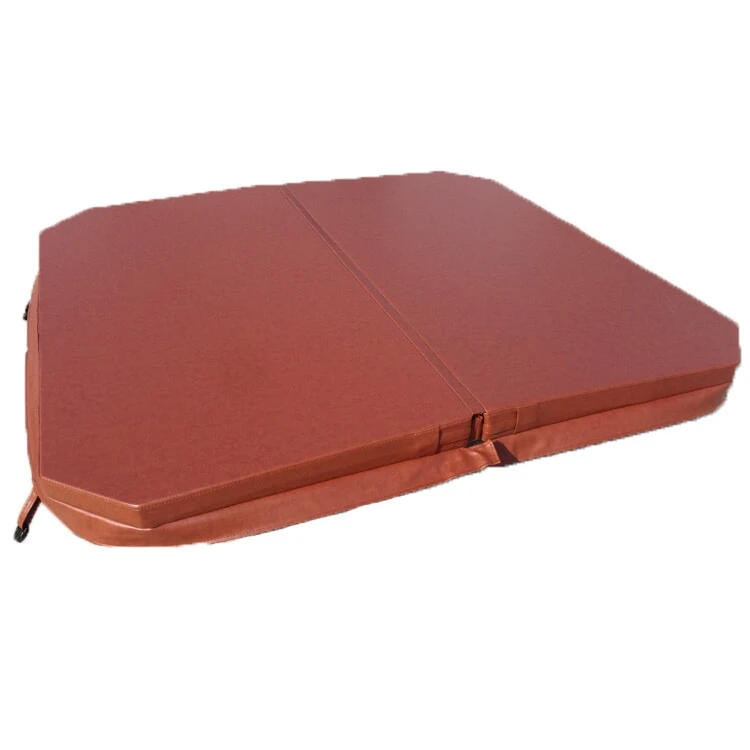 1.994 X 1.905m Rectangular Hot Tub Cover W/ 254mm Cut Corners - Brown 3 1.994 X 1.905m Rectangular Hot Tub Cover W/ 254mm Cut Corners - Brown