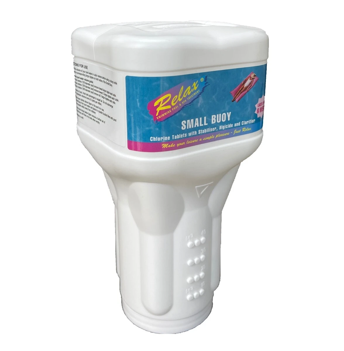 Relax Small Floating Buoy Pool Chlorine Dispenser 1kg 3 Relax Small Floating Buoy Pool Chlorine Dispenser 1kg