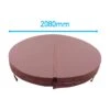2.08 Metre (81.89'') Round Hot Tub Cover - Brown -SoakSense Shop round cover with measurements