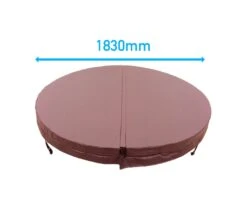 1.83 Metre (72'') Round Hot Tub Cover - Brown